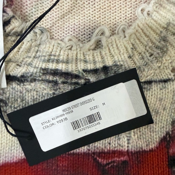 Women’s R13 Graffiti Crewneck Sweater - Medium - Picture 6 of 7